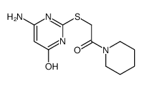 2-(2-OXO-2-(PIPERIDIN-1-YL)ETHYLTHIO)-6-AMINOPYRIMIDIN-4(1H)-ONE picture