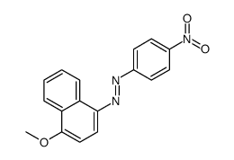 (4-methoxynaphthalen-1-yl)-(4-nitrophenyl)diazene结构式