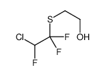 2-(2-chloro-1,1,2-trifluoroethyl)sulfanylethanol结构式