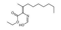 ethyl 2-formamido-3-methyldec-2-enoate Structure