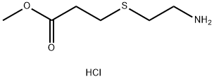Methyl 3-[(2-aminoethyl)sulfanyl]propanoate hydrochloride Structure