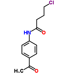 N-(4-Acetylphenyl)-4-chlorobutanamide结构式