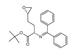 tert-butyl (2S)-2-[(1,1-diphenylmethylidene)amino]-4-[(2S)-oxiran-2-yl]butanoate结构式