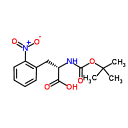 Boc-D-2-nitrophenylalanine Structure