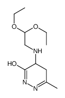 5-(2,2-diethoxyethylamino)-3-methyl-4,5-dihydro-1H-pyridazin-6-one结构式