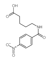 5-[(4-nitrobenzoyl)amino]pentanoic acid structure