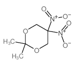 1,3-Dioxane,2,2-dimethyl-5,5-dinitro- structure