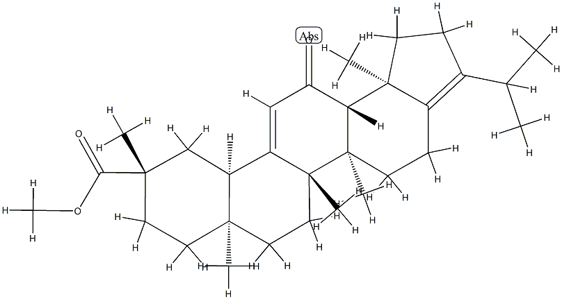 11-Oxo-A-neooleana-3(5),12-dien-30-oic acid methyl ester structure