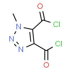 1H-1,2,3-Triazole-4,5-dicarbonyl dichloride, 1-methyl- (9CI)结构式