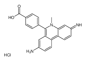 6-(4-CARBOXYPHENYL)-3,8-DIAMINO-5-ME- PHENANTHRIDIN. CHL.* Structure