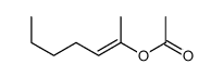 2-Acetoxy-2-heptene structure