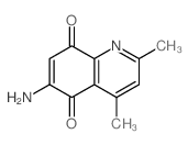 6-amino-2,4-dimethyl-quinoline-5,8-dione结构式