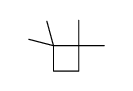1,1,2,2-tetramethylcyclobutane Structure