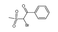 2-bromo-2-methylsulfonyl-1-phenylethanone Structure