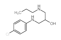 1-[(4-chlorophenyl)amino]-3-propylamino-propan-2-ol结构式