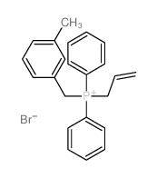 Phosphonium,[(3-methylphenyl)methyl]diphenyl-2-propen-1-yl-, bromide (1:1) Structure