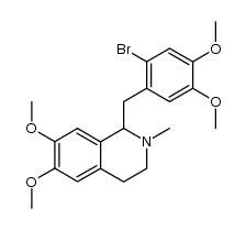 1-(2-bromo-4,5-dimethoxy-benzyl)-6,7-dimethoxy-2-methyl-1,2,3,4-tetrahydro-isoquinoline Structure