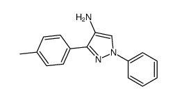 3-(4-methylphenyl)-1-phenylpyrazol-4-amine Structure