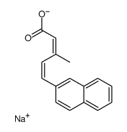 sodium,(2E,4E)-3-methyl-5-naphthalen-2-ylpenta-2,4-dienoate Structure