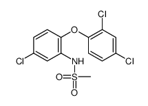 N-[5-chloro-2-(2,4-dichlorophenoxy)phenyl]methanesulfonamide结构式