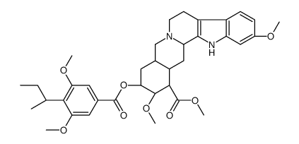 (3β,20α)-11,17α-Dimethoxy-18β-[[3,5-dimethoxy-4-(sec-butyl)benzoyl]oxy]yohimban-16β-carboxylic acid methyl ester Structure