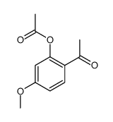 (2-acetyl-5-methoxyphenyl) acetate结构式