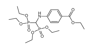 ethyl 4-((bis(diethoxyphosphoryl)methyl)amino)benzoate结构式