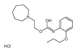 2-(azepan-1-ium-1-yl)ethyl N-(2-propoxyphenyl)carbamate,chloride Structure