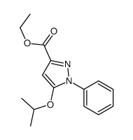 ethyl 1-phenyl-5-propan-2-yloxypyrazole-3-carboxylate Structure