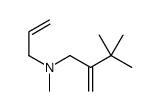 N,3,3-trimethyl-2-methylidene-N-prop-2-enylbutan-1-amine Structure