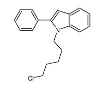 1-(5-chloropentyl)-2-phenylindole Structure