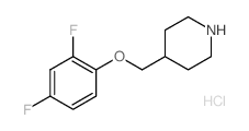 4-[(2,4-DIFLUOROPHENOXY)METHYL]PIPERIDINEHYDROCHLORIDE structure