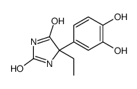 5-(3,4-dihydroxyphenyl)-5-ethylimidazolidine-2,4-dione结构式