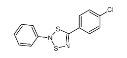 5-(4-chlorophenyl)-2-phenyl-1,3,2,4-dithiadiazole Structure