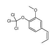 2-methoxy-4-prop-1-enyl-1-(trichloromethoxy)benzene Structure