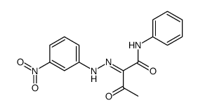 2-(3-nitro-phenylhydrazono)-3-oxo-butyric acid anilide结构式