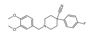 1-(3,4-dimethoxybenzyl)-4-(4-fluorophenyl)-4-cyanopiperidine Structure