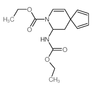 ethyl 7-(ethoxycarbonylamino)-8-azaspiro[4.5]deca-1,3,9-triene-8-carboxylate结构式