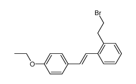 (Z/E)-2-(2'-bromoethyl)-4''-ethoxystilbene结构式