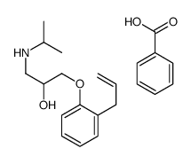 benzoic acid,1-(propan-2-ylamino)-3-(2-prop-2-enylphenoxy)propan-2-ol Structure