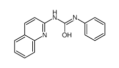 1-phenyl-3-quinolin-2-ylurea结构式