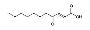 4-oxo-undec-2t-enoic acid结构式