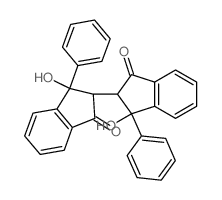 [2,2'-Bi-1H-indene]-1,1'-dione,2,2',3,3'-tetrahydro-3,3'-dihydroxy-3,3'-diphenyl-结构式