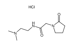 N-[2-(dimethylamino)ethyl]-2-oxo-1-pyrrolidine-acetamide monohydrochloride结构式