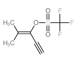 4-methyl-3-(trifluoromethylsulfonyloxy)pent-3-en-1-yne结构式