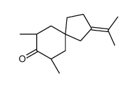 7,9-Dimethyl-2-(1-methylethylidene)spiro[4.5]decan-8-one structure