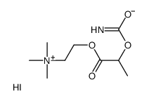 2-(2-carbamoyloxypropanoyloxy)ethyl-trimethylazanium,iodide Structure