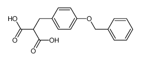 p-benzyloxybenzylmalonic acid structure