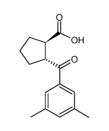 TRANS-2-(3,5-DIMETHYLBENZOYL)CYCLOPENTANE-1-CARBOXYLIC ACID结构式