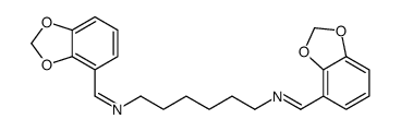 N,N'-Bis(2,3-methylenedioxybenzylidene)-1,6-hexanediamine Structure